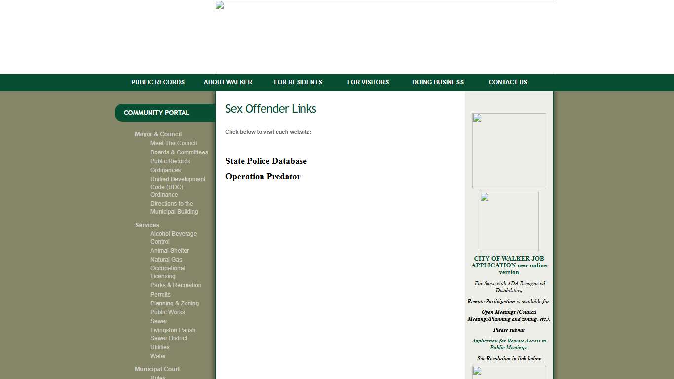 Welcome to Walker, Louisiana